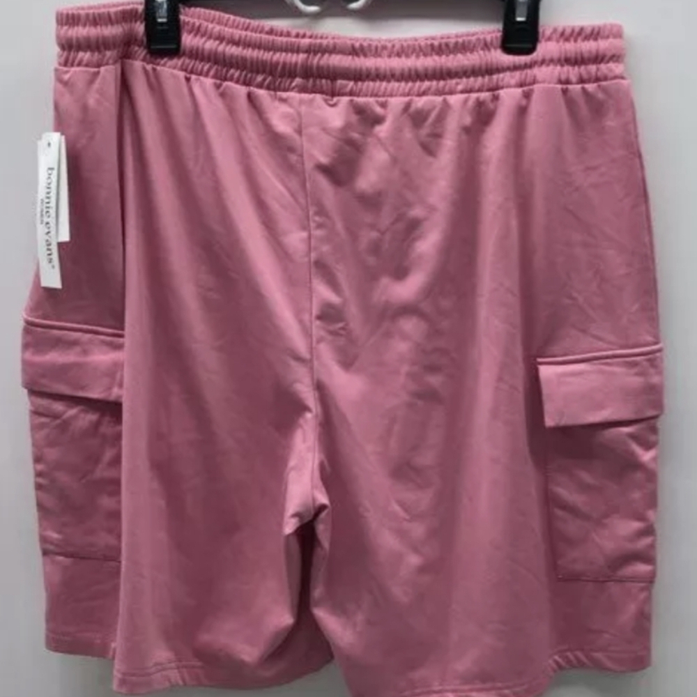Bonnie Evans Pink Shorts Size 1X NWT MSRP $32 - Picture 2 of 4